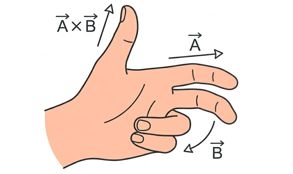 Right-Hand Rule for Cross Product